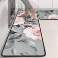 thumbnail image 2 of Kitchen Rugs Sets Of 2,Pioneer Flower Floral Print Pattern Anti Fatigue Kitchen Mat Rugs Non Slip Washable,Decorative Kitchen Floor Mats for Kitchen,Sink,Laundry,17"x47"+17"x47", 2 of 5