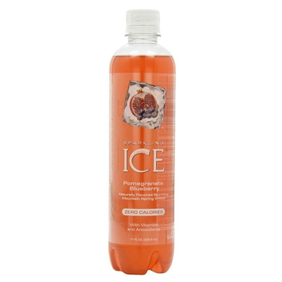 Sparkling Ice Pomegranate Blueberry 17 oz Plastic Bottles - Pack of 12