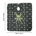 thumbnail image 4 of Capa de peluquería con patrón de tijeras 1 Pc para barbería 62.99"x55.12" Negro Amarillo, 4 of 6