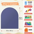 thumbnail image 2 of Magnetic Wall Decal 40x32 Inch White Magnetic Wall Decal Arch Chalkboard with Multiple Accessories for Home Playroom and Classroom, 2 of 7