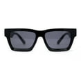 thumbnail image 2 of Womens Classy Mod Horn Rim Plastic Fashion Chic Sunglasses All Black, 2 of 4