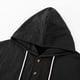 thumbnail image 5 of Ceisia Men's Oversize Hooded Half-Placket Flax Long-Sleeve Top Multi-Solid for Spring/Summer Gift, 5 of 9
