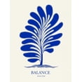 thumbnail image 2 of 24x36in Poster Balance Rooted Abstract Tree Poster – Modern Blue Botanical Wall Art Print 【Photo Paper】, 2 of 4