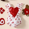 thumbnail image 2 of Bearichfupo Valentine's Day Toddler Infant Baby Girls Sleeveless Sequin Dress Princess Dress Outfits,Sizes 18-24 Months, 2 of 6