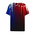thumbnail image 4 of VerPetridure American Flag Shirt Women 4th of July Patriotic T Shirt Funny Stars Stripes Graphic Tee Independence Day T-Shirt Top, 4 of 5