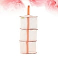 thumbnail image 4 of Creative Windproof 3 Layer Tray Tier Hanging Basket Underwear Bra Drying Rack Foldable Dryer Net (Orange), 4 of 4