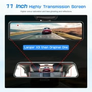 JOMISE 11 Rear View Mirror Camera Dash Cam 4K Front and Rear Split Screen GPS 32G Card 24H Parking Monitor