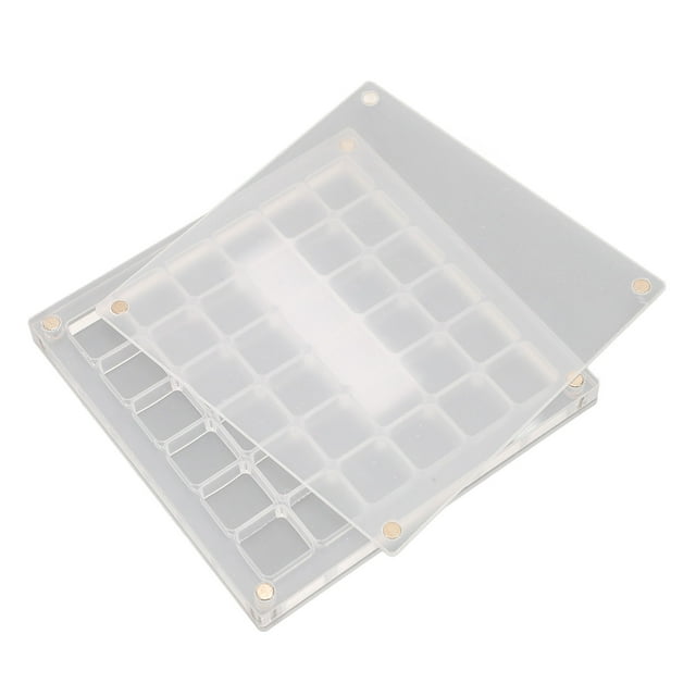 Acrylic Display Case Acrylic Magnetic Seashell Display Box Clear Seashell Storage Box Display Case Organizers Box for Seashell, Trinket, Bead, Nail, Earring