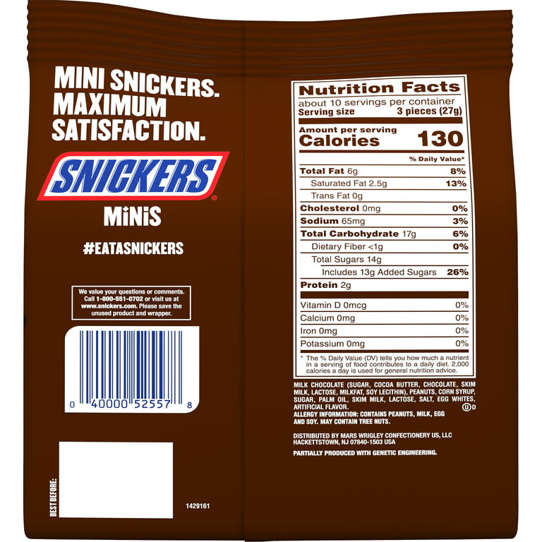 Snickers NFL Football Mini Chocolate Bars, Sharing Size - 9.7 oz Bag 