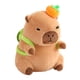 thumbnail image 4 of Lindo animal de peluche de carpincho Juguete de peluche de carpincho Animal de peluche de dibujos animados Realista naranja marrón claro, 4 of 9