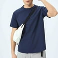 thumbnail image 5 of Men's Crew Neck T-Shirt UPF 50+ Sun Protection Quick Dry Short Sleeve Rashguard Swim Shirt SPF Workout Fishing Athletic Daily Casual Tops, 5 of 5