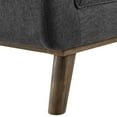 thumbnail image 5 of Haven Tufted Button Upholstered Fabric Accent Bench - Gray, 5 of 7