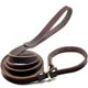 thumbnail image 3 of Real Leather Slip Lead Dog Leash, Adjustable Stitched Pet Slip Leads With Slider, Heavy Duty Flat Do, 3 of 3