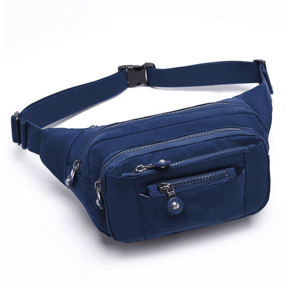Fanny Pack : Woman Man Runner Bumbag Hip Pouch Bum Bag Purse Beltbag Waistpack For Walking Jogging - blue