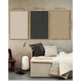 thumbnail image 4 of SHENIFY Mid-Century Modern Wall Art 16x24in3pcs Natural Framed Minimalist Abstract Boho Neutral Line Wall Decor Geometric Artwork Kitchen Dining Room, 4 of 5