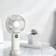 thumbnail image 5 of Ventilador pequeño y silencioso, recargable por USB, con cinco velocidades y pantalla digital inteligente., 5 of 7