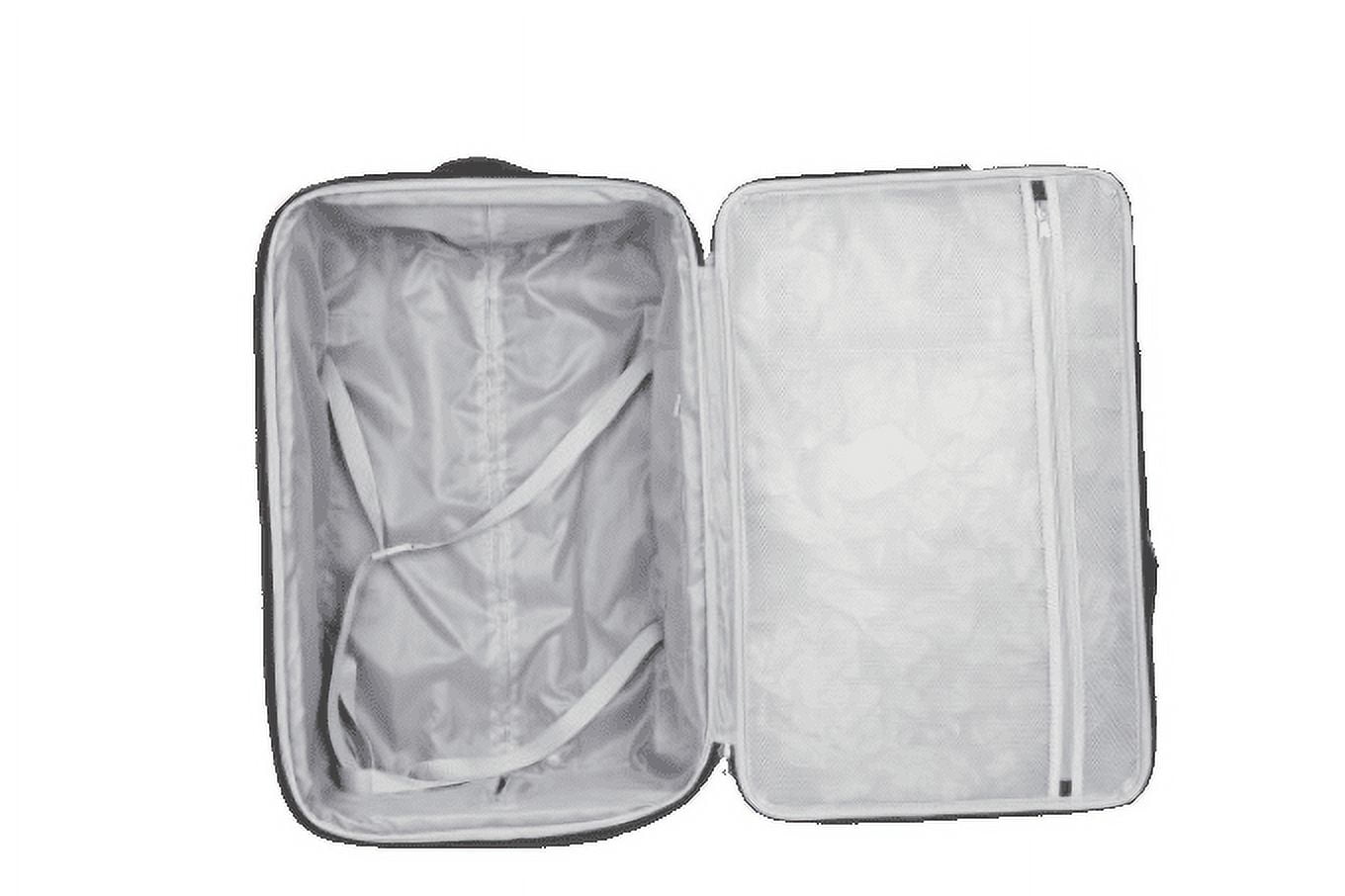 Protege Regency 24" Checked Polyester Softside Upright Luggage, All Ages, Black