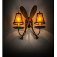 thumbnail image 6 of Meyda Tiffany 163504 Paddle 2 Light 19" Tall Wall Sconce - Black, 6 of 6