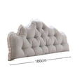 thumbnail image 3 of Yhmxh Twin Reading Bed Headboard Pillow for Colleage Dorm, 39.37"x21.65" Soft Lace Backrest Cushion, Long Backrest Positioning Support Cushion for Sleeping Reading Backrest Pillow, 3 of 6