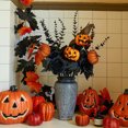 thumbnail image 5 of Halloween Pumpkin Bouquet with Spooky Accents, Artificial Floral Arrangement for Fall Home Decor, Rustic Autumn Table Centerpiece, Seasonal Decorations, 5 of 7