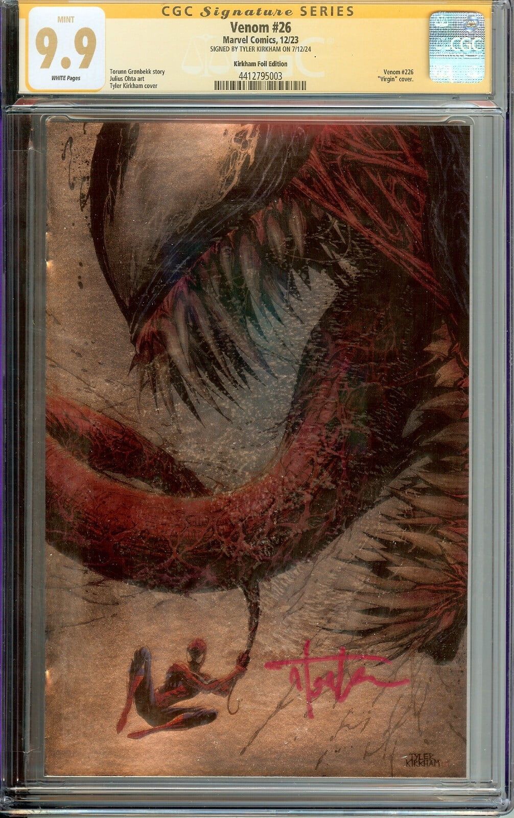 Venom #26 Virgin Edition CGC 9.9 MINT Tyler Kirkham marvelocitycomics (398)