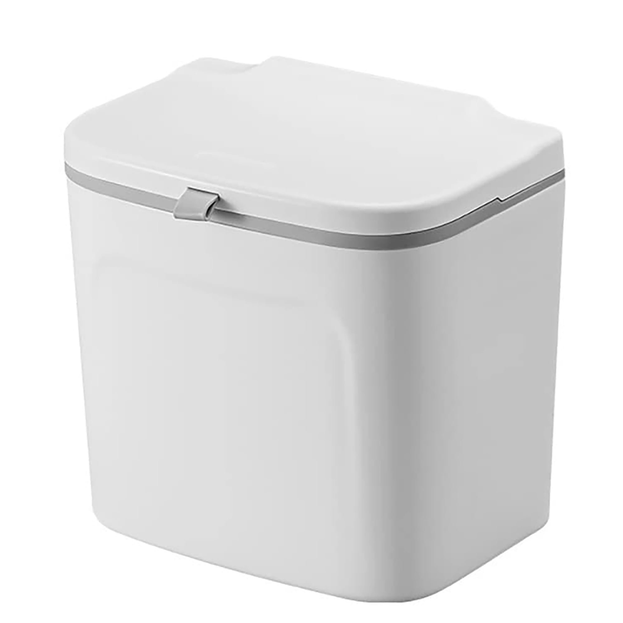 Kitchen Compost Bin, 1.8 gal Hanging Trash Can with Lid, Cabinet Door ...