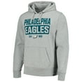 thumbnail image 2 of Men's '47 Heather Gray Philadelphia Eagles Box Out Headline Pullover Hoodie, 2 of 3