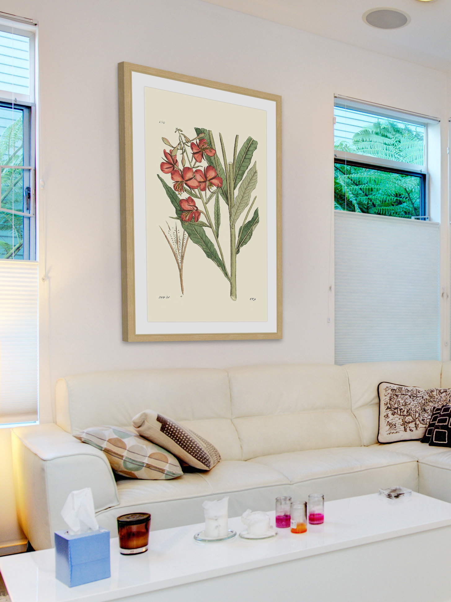 "Antique Floral III" Framed Painting Print