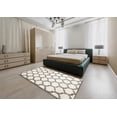 thumbnail image 5 of Ahgly Company Machine Washable Indoor Rectangle Contemporary Champagne Beige Area Rugs, 4' x 6', 5 of 7