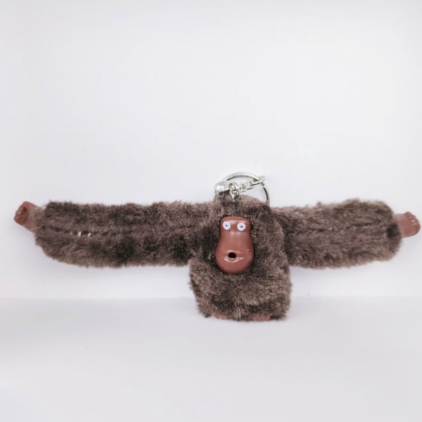 Colgante de bolso de mono de peluche, bolso de mensajero, mochila, llavero, muñeco colgante, llavero