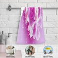 thumbnail image 3 of Coolnut Spring Bouquet Flowers Heart Hand Towels for Bathroom, Pink Flowers Kitchen Towel 2 PCS Ultra Soft and Highly Absorbent Decorative Fingertip Face Bath Towels for Spa & Hotel, 28.3"x 14.4", 3 of 4