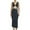 Black, variant on Women's Reversible Knot Bodycon Dress - V-Neck Sleeveless, High Waist, Party/Club Summer Wear