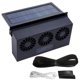 thumbnail image 1 of Ventilador solar para coche KACEPAR de 3 ventiladores con tiras de goma, 1 of 9