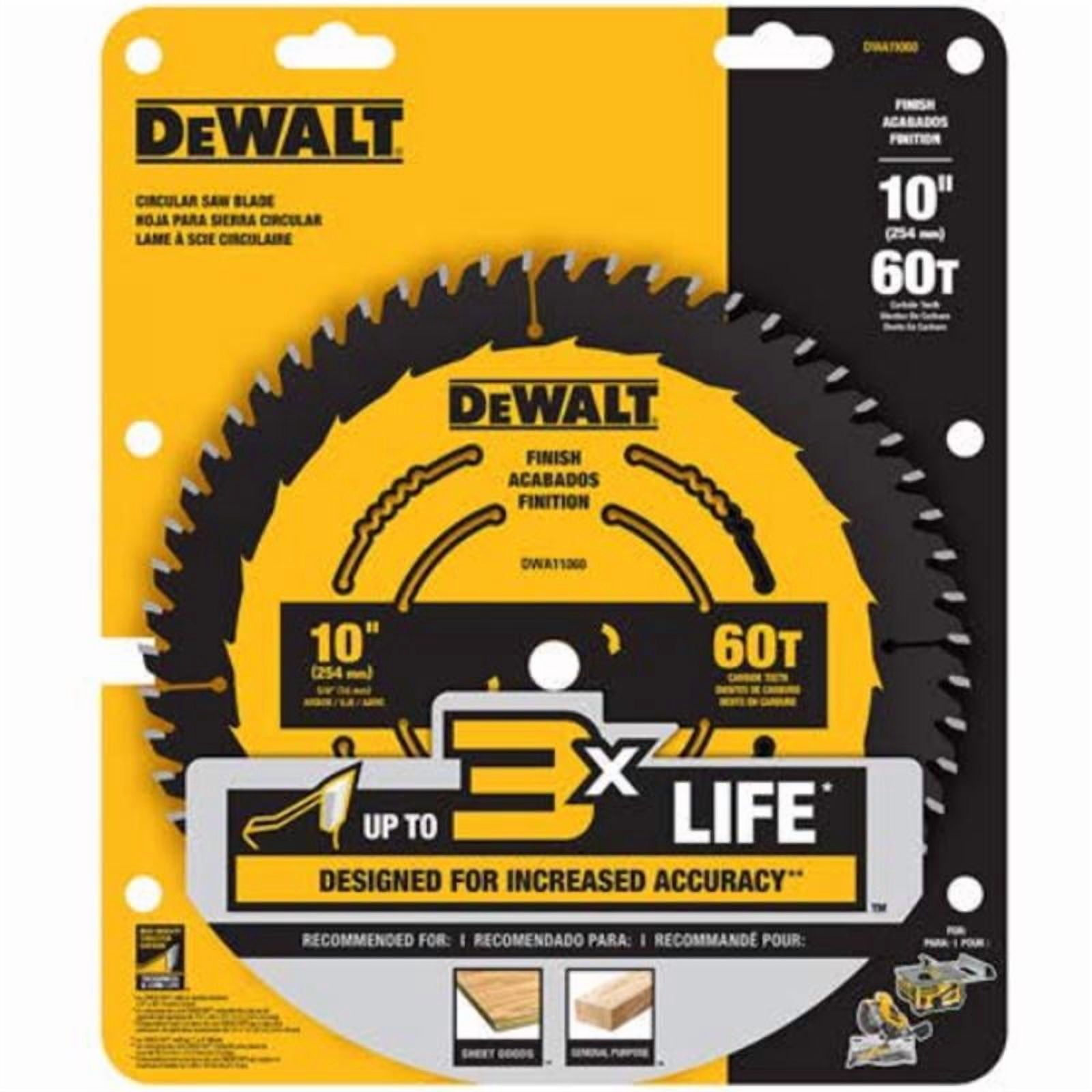 DEWALT Finish Circular Saw Blade DWA11060 - 60T Carbide Tipped - 10 In
