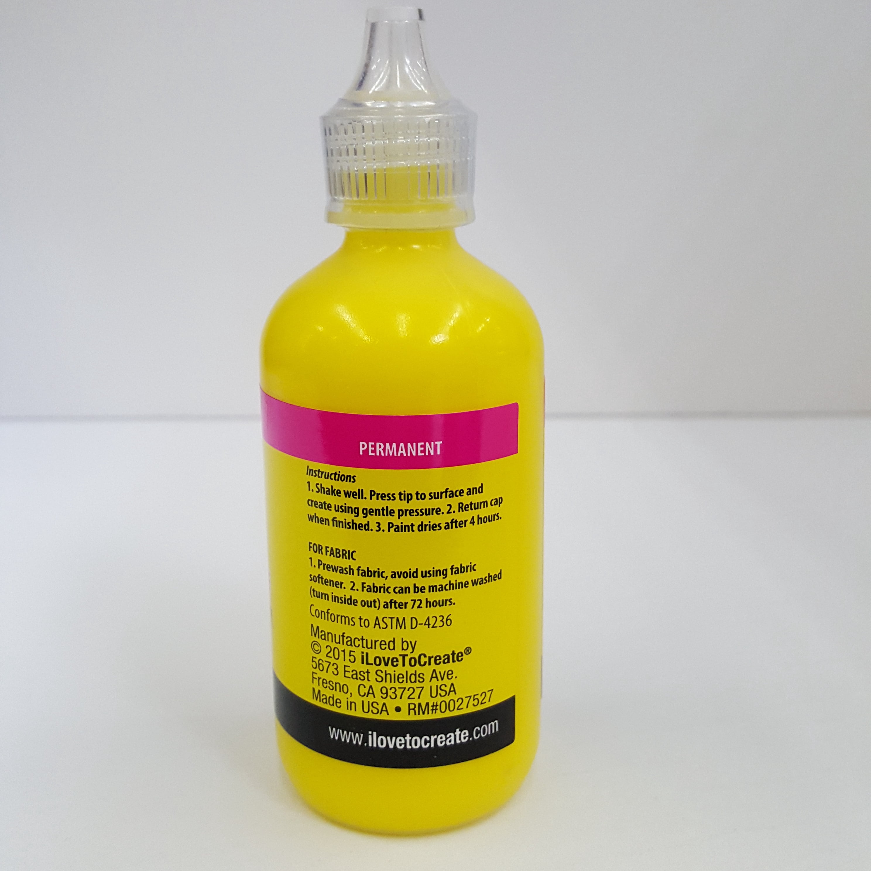 Puffy 4.25 fl oz 3D Paint Yellow, Multi-Surface