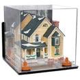 thumbnail image 2 of Better Display Cases Acrylic Versatile Display Case - Medium Square Box with Mirror Case, Orange Risers , Wall Mount and Mirror Base10" x 10" x 10" (V33/A028), 2 of 4