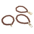 thumbnail image 3 of Pulsera de perlas Bling Bling 10mm con hebilla de puerta cabeza de camarón colgante de oso, 3 of 12