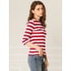 thumbnail image 4 of Disfraz de Día de San Patricio Allegra K para mujer camiseta ajustada estampada rojo blanco L, 4 of 6