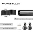 thumbnail image 4 of Tailor & Taylor 1 Inch Decorative Curtain Rod with Metal End Cap Finials, 48 inches Width Windows Rod with Y Style Bracket for Living Room, Kitchen and Windows, 4 of 8