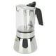 thumbnail image 1 of Cafetera moka de cuerpo visible Greca, cafetera de acero inoxidable para cocina, cafetera moka para el hogar, cafetería, oficina, 240 ml, 1 of 14