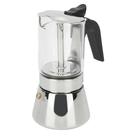 Stove Top Coffee Maker Moka Pot,Coffee Moka Pot Visible Stainless Steel ...