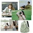 thumbnail image 5 of Simple Black Laptop Backpack For Women 15.6 Inch,Waterproof College Backpack For Men,Lightweight Casual Daypack Small Travel Backpack,Carry On Bag for Office/Teacher/Work, 5 of 6