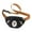 black, variant on Cute Fanny Pack Kids Small Waist Belt Bag Color Block Letter Design Crossbody Chest Sling Purse for Girls Boys