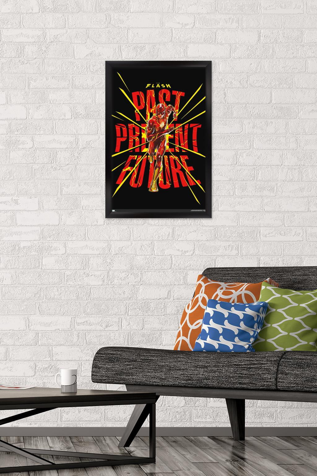 DC Comics Movie The Flash - Pointbreak Wall Poster, 14.725" x 22.375" Framed