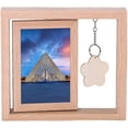 thumbnail image 1 of Reversible Rotating Photo Frame - Rustic Style 4x6 Inch Reversible Photo Frame - Photo Display Stand, Floating Photo Frame with Flower Pendant for Hom, 1 of 5