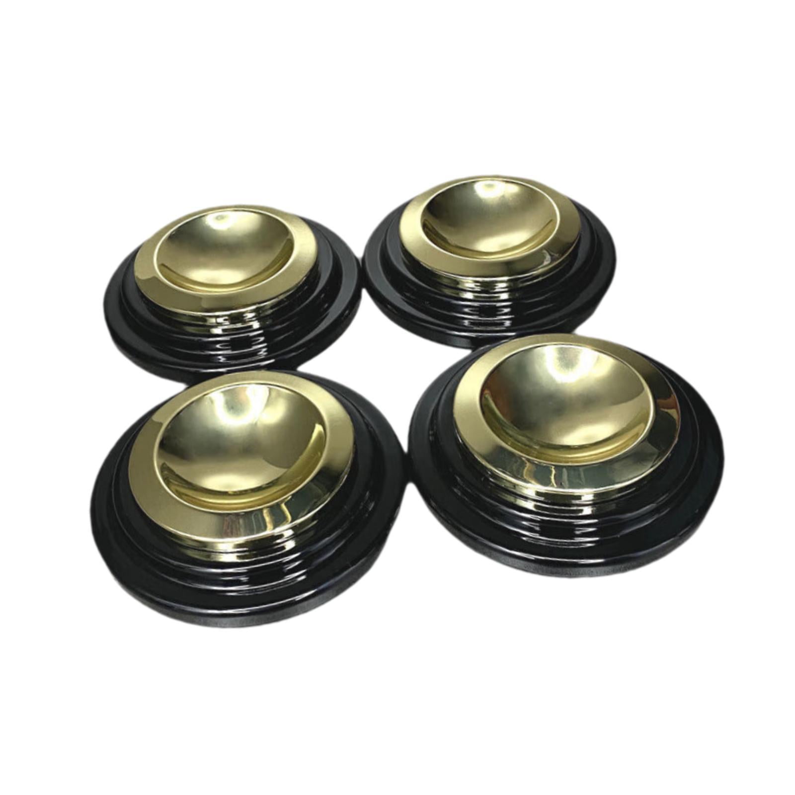 4 Pack Piano Casters Piano Caster Cups Metal Rubber Bottom Grand Piano Floor Protectors for Concert Home Use