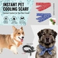 thumbnail image 4 of Cooling Dog Bandana Scarf, Reusable Summer Cooling Pet Neck Wrap for Heat Relief & Heatstroke Prevention, Lightweight Chilling Dog Scarf for Outdoor Walking, Travel & Grooming, 4 of 9