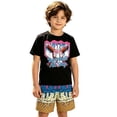 thumbnail image 3 of WOYY Boys 2-Piece Outfits Ice-Cream Graphic Short Sleeve T-Shirt Shorts Set, Sizes 2-14, 3 of 3