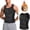 Black, variant on Men'S Tank Tops Sauna Vest Waist Trainer For Sauna Suit Double Body For Belly Fat Slimming Gym Workout Black M