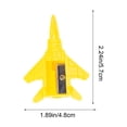 thumbnail image 3 of Airplane Shaped Manual Pencil Sharpener Candy Colored Plastic Pencil Planer For Kids School Stationery Supplies, 3 of 6